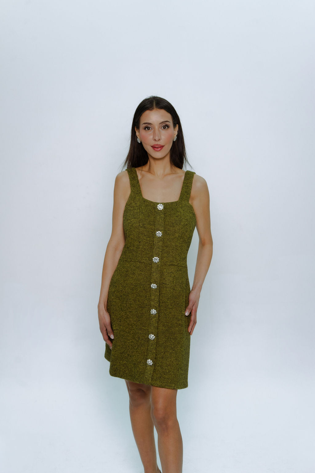 Green A-Line Dress