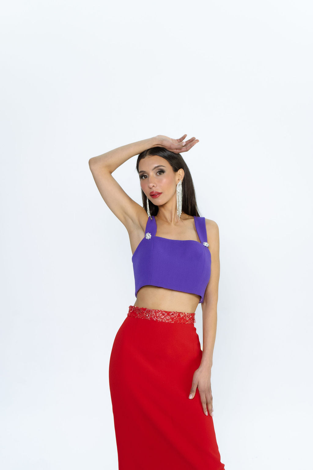 2025 Purple Crop Top